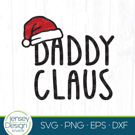 Daddy Claus svg Funny Santa Dad svg First Christmas Shirt | Etsy