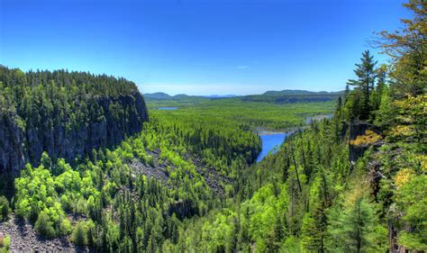 Canyon And Forest At Ouimet Canyon Ontario Canada Image Free Stock