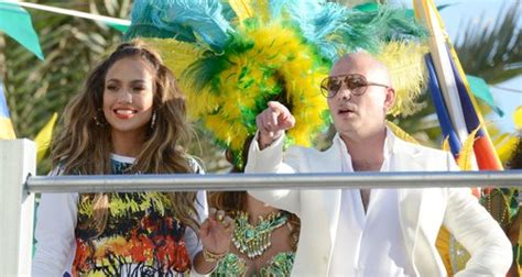 Jennifer Lopez And Pitbull Film Carnival Themed Video For World Cup