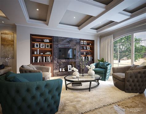 Villa In Post Modern Style On Behance In 2020 Interior Design Art