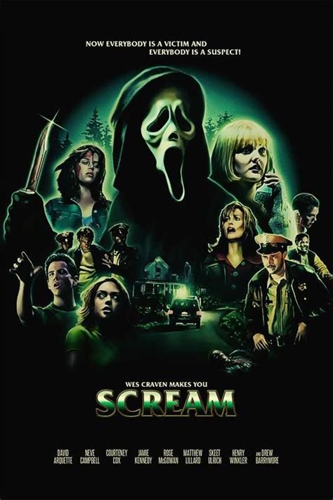 Horror Movie Poster Art Scream 1996 By Ralf Krause Horror Movie Art