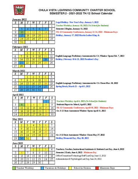 Chula Vista School District Calendar 2024