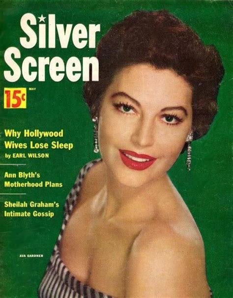 Ava Gardner Silver Screen Ava Gardner Silver Screen Movie Magazine