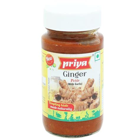 Buy Priya Pickle Ginger With Garlic 300 Gm Bottle Online At Best Price Of Rs Null Bigbasket
