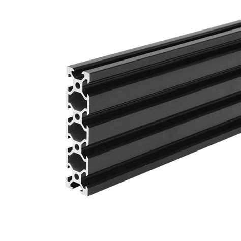 Riel Lineal Perfil Aluminio V Slot 20x80mm Negro Anodizado Cimech 3d