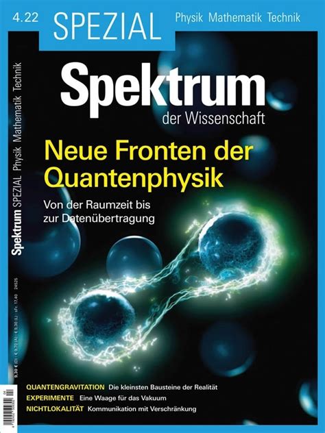 Spektrum Der Wissenschaft Spezial Physik Mathematik Technik Nr4 2022