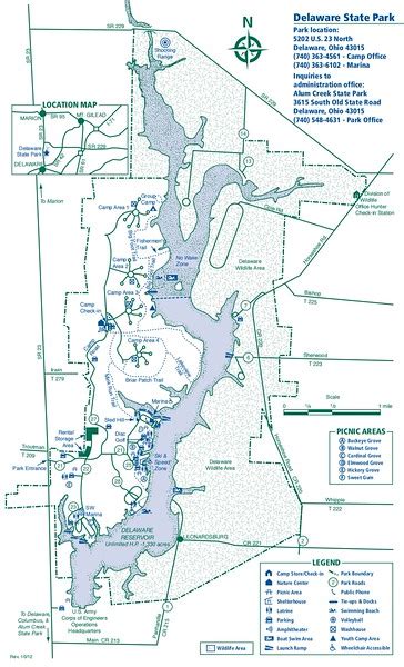 Ohio State Park Maps Dwhike