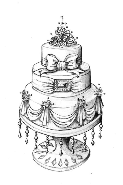 Watch this entire video as we show you step by step happy birthday cake drawing with candles on top. cake design | Cake sketch, Cake drawing, Wedding cake ...