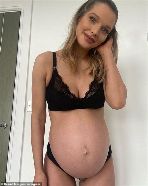Pregnant Helen Flanagan Proudly Showcases Her 37 Week Bump In Black