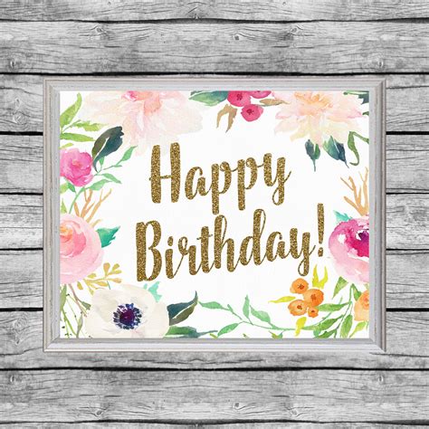 Birthday Signs Printable Adding Birthday Signage To Your Preparations