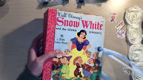 Little Golden Book Junk Journal Snow White Youtube