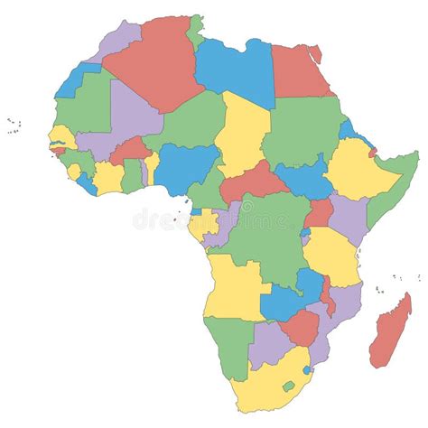 Africa Political Map Of Africa Stock Illustration Illustration Of