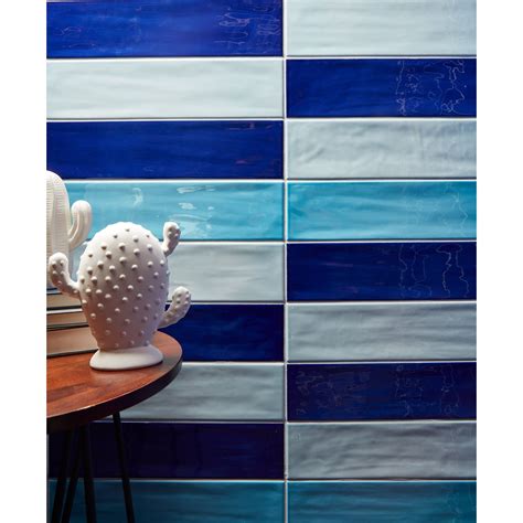 Arizona Tile - Gioia Series 4" x 16" Porcelain Wall Tile - Azure