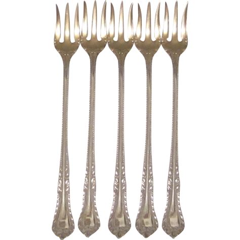 Antique Sterling Silver Seafood Forks 5 From Shopveronica On Ruby Lane