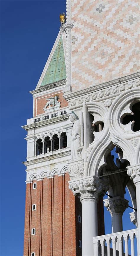 Bell Tower Of Saint Mark Called Campanile Di San Marco Stock Image