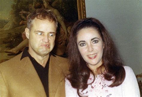 Marlon Brando And Elizabeth Taylor On The Set Of The Film Reflections