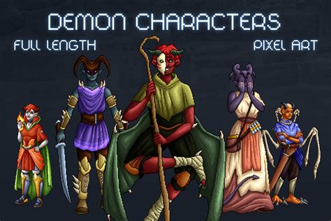 Free Demon Characters Pixel Art Download
