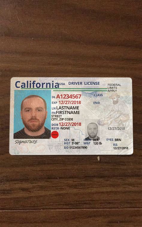 Buy Usa 2019 Washington Id Cards Drivers License Card