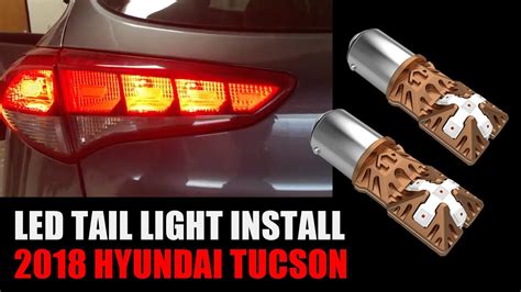 2018 Hyundai Tucson How To Change Tail Light To LED Bulbs YouTube