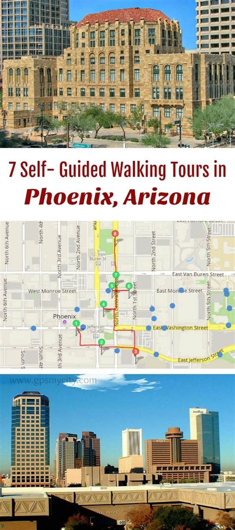 3 Self Guided Walking Tours In Phoenix Arizona Maps Walking Tour