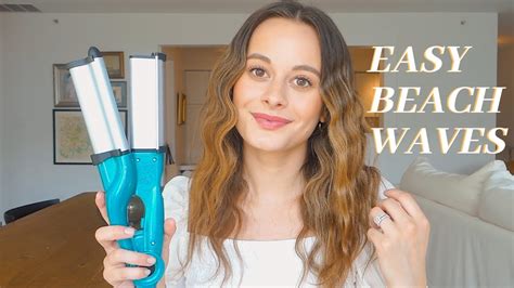 Easy Beach Waves Bed Head Wave Artist Review Tutorial Youtube
