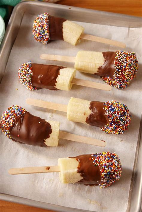 these pops are the healthiest way to get your banana split on with