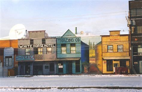 The Mural Behind Hougens Centre In Downtown Whitehorse Yukon