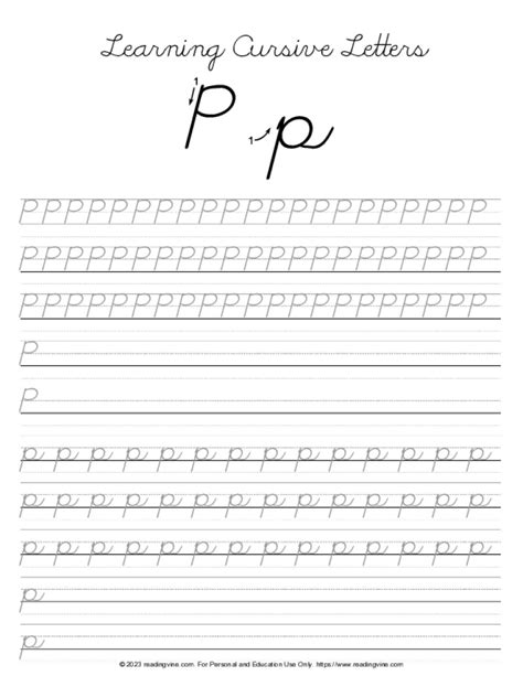 How To Draw A Letter P In Cursive Cursive Writing Let