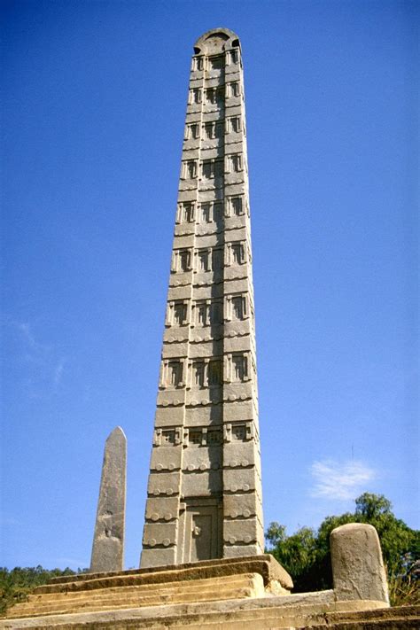 King Ezanas Stele The 70 Foot 21m Central Obelisk From Ancient City
