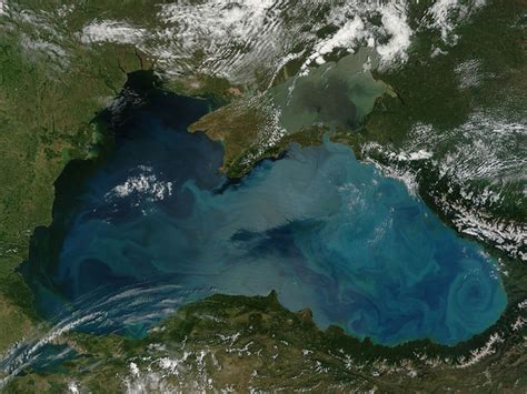 Picture Of The Day The Black Sea Turns Blue And Green The Atlantic