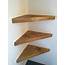 3 Set Reclaimed Scaffold Board Corner Shelves Wood Pair Shelf  Etsy