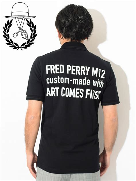 【楽天市場】フレッドペリー Fred Perry ポロシャツ 半袖 メンズ アートカムズファースト エンブロイダード フレッド ペリー コラボ Fred Perry×art Comes
