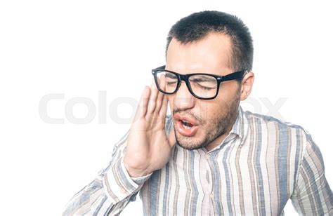 Young Man Yelling Stock Image Colourbox