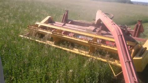 Cutting Hay In Alberta Youtube