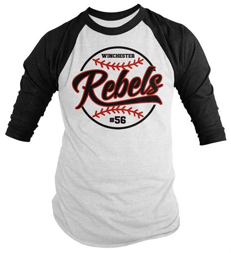 Mens Personalized Baseball Shirt Custom Vintage Raglan Etsy