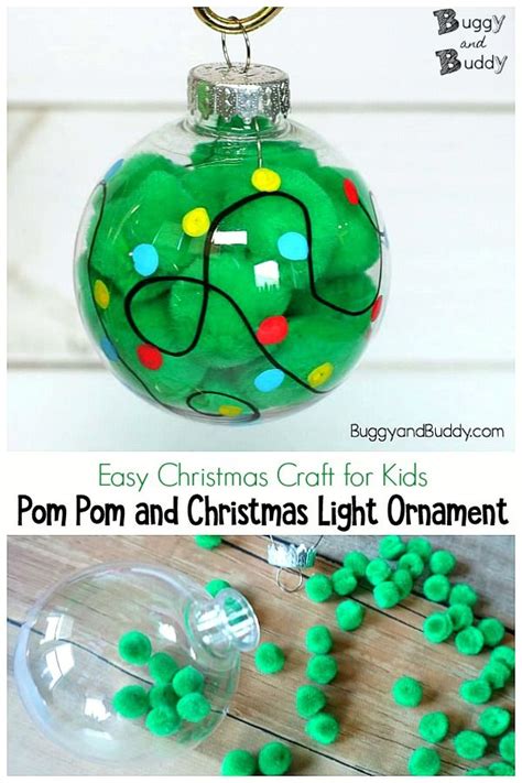 Adorable Christmas Light Ornament Craft Quick And Easy Christmas