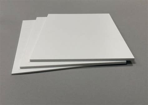 White Foamex Sheets A1 A2 A3 A4 Matte Pvc Foam Display Sheets 3mm