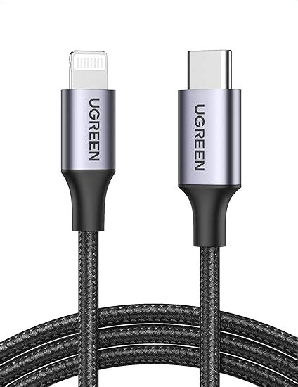 Ugreen Mfi Certified Usb Type C To Lightning Nylon Braided Fast