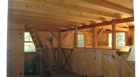 Dedicate a stall space to a drainage system for a place to wash your horse with an overhead hose system. N.E. Barns & Garages - Pine Harbor Wood Products | Diy ...