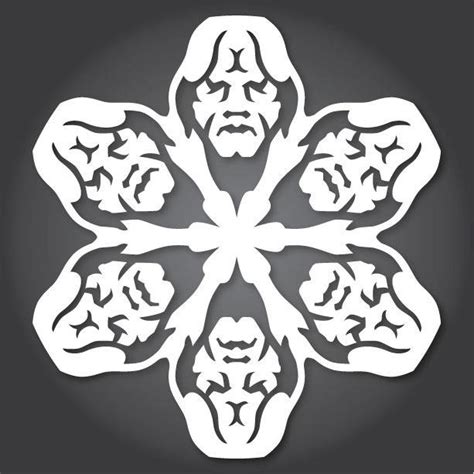 60 Free Paper Snowflake Templates—star Wars Style Christmas Ideas