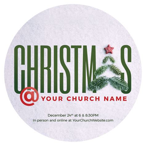 Christmas At Tree Invitecard Church Invitations Outreach Marketing