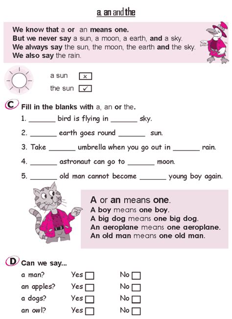 Grade 2 Grammar Lesson 3 Articles A An And The 3 Grammar For Kids