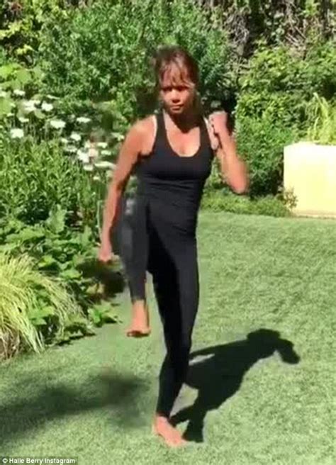 Halle Berry 51 Turns Trainer As Tells Her Fans No Excuses Daily
