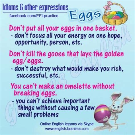 Some Idioms With Eggs English Grammar Get More English Tips