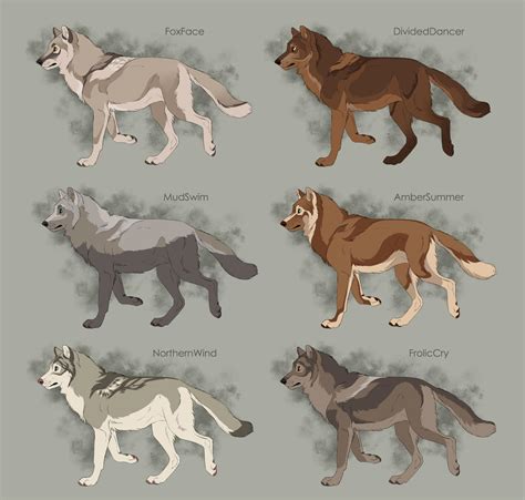 Semi Realistic Wolf Adopts Set 26 Open By Therbis On Deviantart