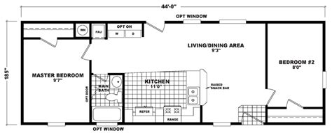 Pictures and other promotional materials are representative and may depict or contain floor plans, square footages, elevations, options, upgrades. Randolph 16 X 44 687 sqft Mobile Home | Factory Select Homes