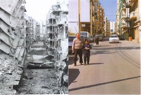 Then And Now Lebanese Civil War Civil War Scenes