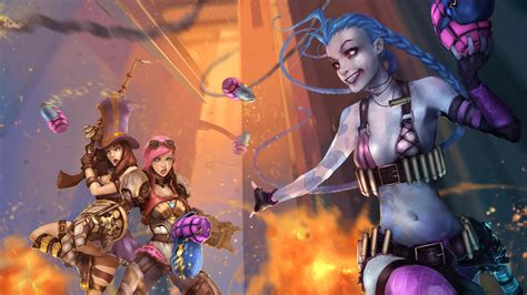 Jinx Caitlyn And Vi Lolwallpapers