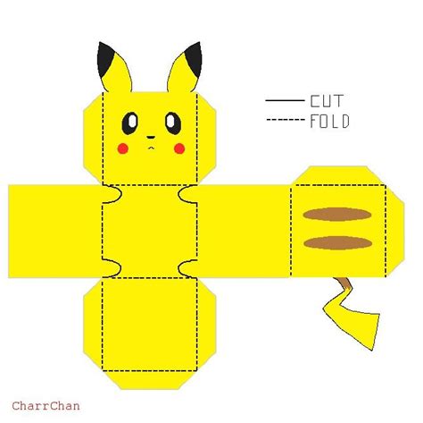 Pikachu Para Recortar E Montar Best Paper Toys Early Childhood