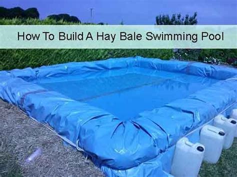 How To Build A Hay Bale Swimming Pool Livinggreenandfrugally Com Diy